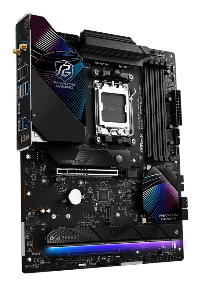 Asrock Phantom Gaming B850 Riptide WiFi AMD B850 Socket AM5 ATX - imagine 4