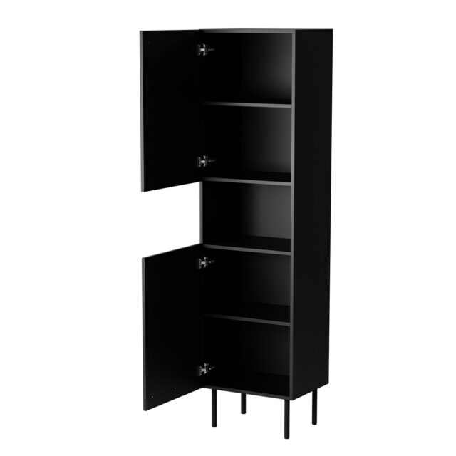 Cabinet JUTA 50x39.5x190 black + linol calabria - imagine 4