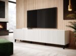 Cama RTV cabinet PAFOS 200x42x52 White matt - imagine 3