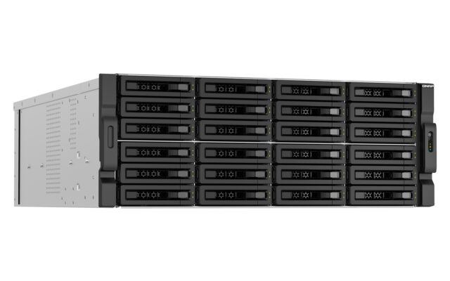 QNAP TS-H3087XU-RP NAS Rack (4U) Intel Xeon E E-2378 64 GB DDR4 QuTS hero Black  White - imagine 3