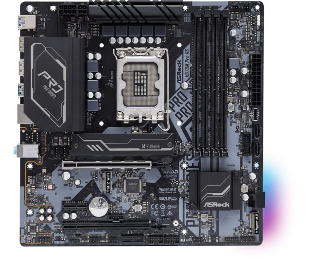 Asrock H670M Pro RS Intel H670 LGA 1700 micro ATX - imagine 2