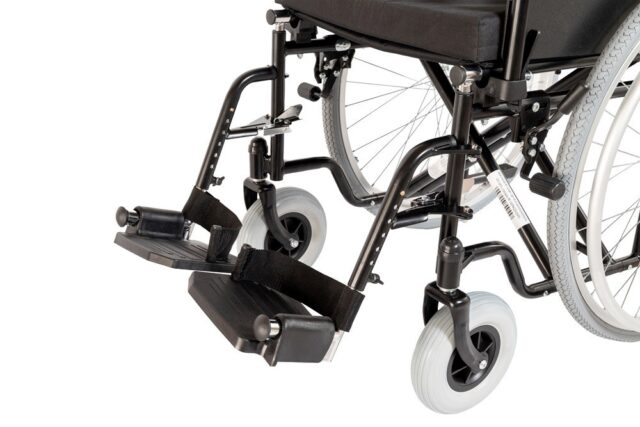 Steel wheelchair RF-1 Cruiser Black 48cm - imagine 6