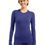 Odlo BL TOP crew neck l/s MERINO 200 long-sleeved thermal underwear  size S  blue