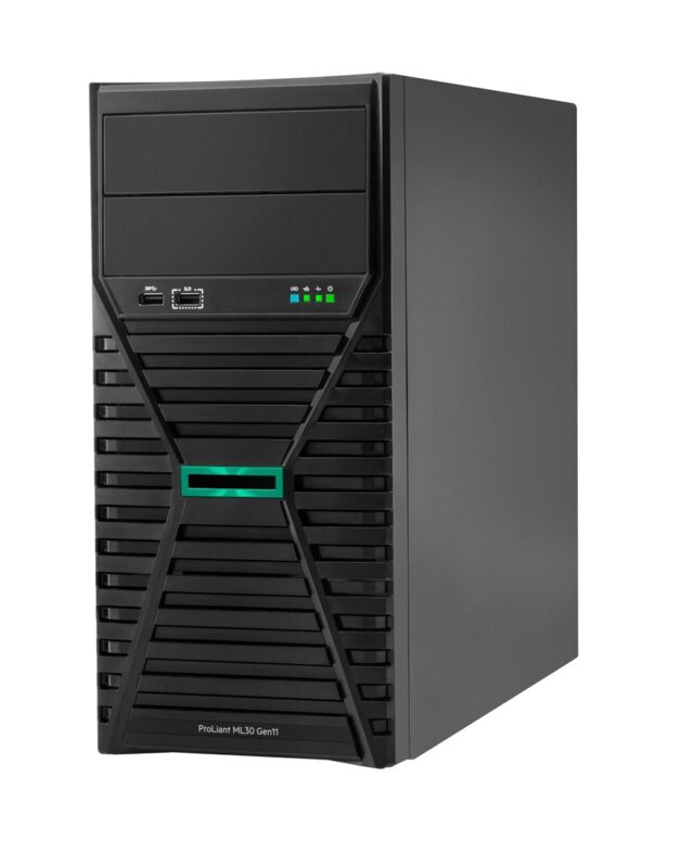 HPE ProLiant ML30 Gen11 E-2436 2.9GHz 6c 1P 1x32GB-U 8SFF MR216i-p 2x480GB SSD 2x800W PS EU Server - imagine 3