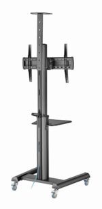 Gembird TVS-70T-02 Aluminum TV floor stand with caster wheels  37  - 70   black - imagine 3