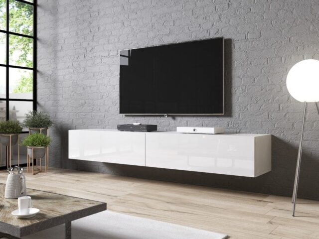 Cama TV stand SLIDE 200 white gloss - imagine 3