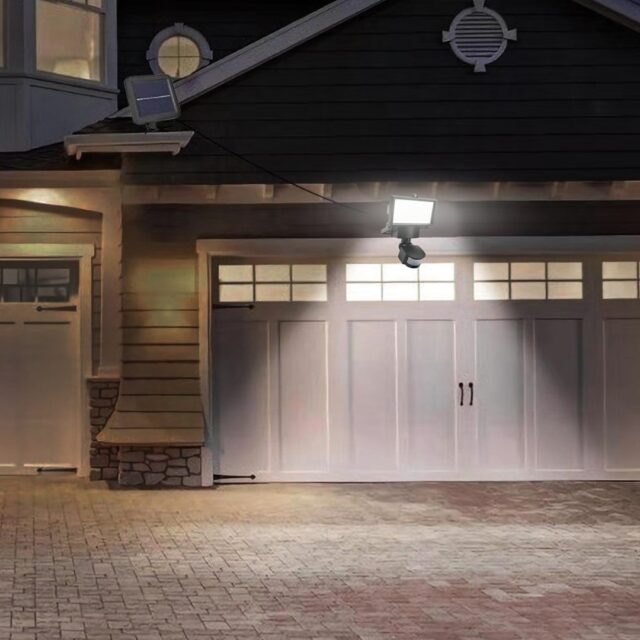 Maclean MCE442 Solar Lamp LED Spotlight Motion Sensor Floodlight Wall Mount Light Twilight IP44 6W 6000K - imagine 8