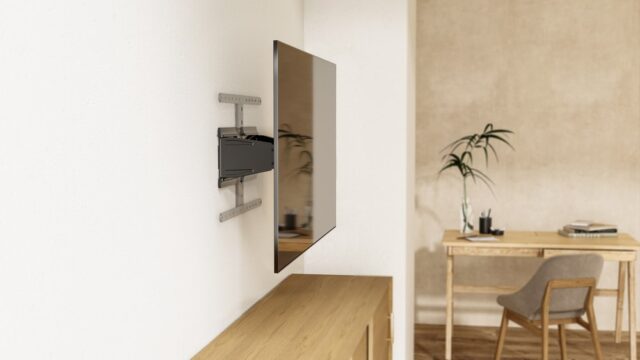 Gembird WM-90ST-02 Full-motion TV wall mount  43”-90”  black - imagine 6