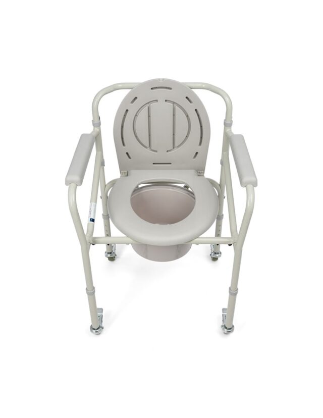 TIMAGO TGR-R KT 023C Toilet chair on wheels folding portable toilet for seniors - imagine 2