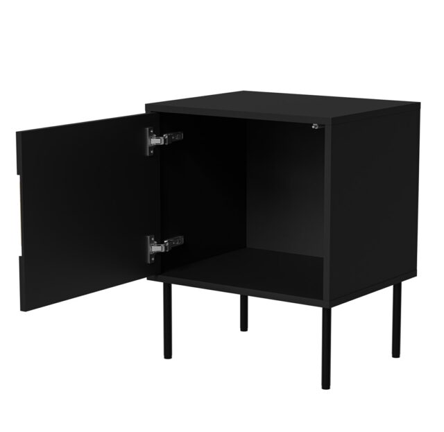 Cama INSERTO bedside cabinet  2 pcs  50x40x61.5 cm  black + LED - imagine 5