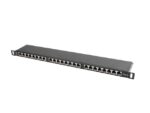 LANBERG PATCH PANEL 24 PORT 0.5U CAT.5E FTP BLACK - imagine 4