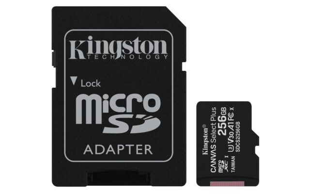 Kingston Technology Canvas Select 256GB micSDXC Plus 100R A1 C10 Card + ADP - imagine 5