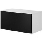 Cama full storage cabinet ROCO RO3 75/37/39 white/white/black