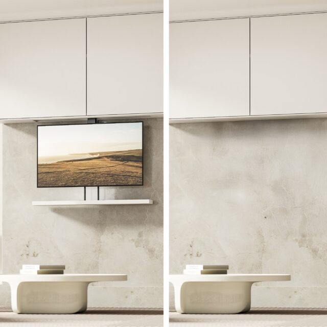 Maclean electric ceiling/floor mount  extendable  43''-88''  VESA 600x400  max 60kg  100-240V AC 50/60Hz - imagine 8