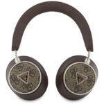 Headphones Guess 4G Triangle Logo Bluetooth ENC brown - imagine 3