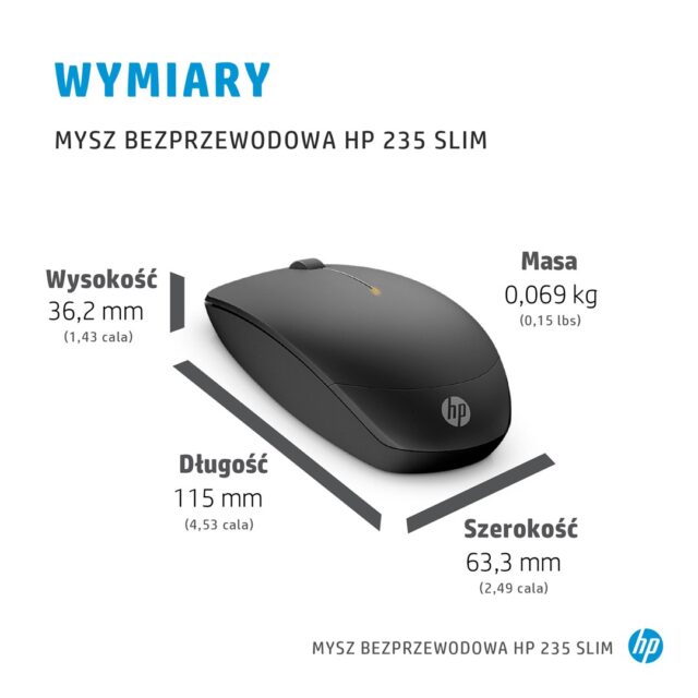 HP 235 Slim Wireless Mouse - imagine 4