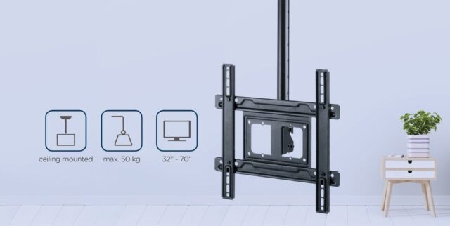 Gembird CM-70ST-01 TV mount/stand 177.8 cm (70 ) Black - imagine 12