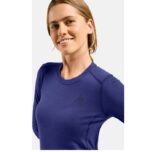 Odlo BL TOP crew neck l/s MERINO 200 long-sleeved thermal underwear  size S  blue - imagine 5