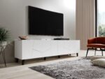 RTV cabinet ETNA 200x42x52 white matt - imagine 4