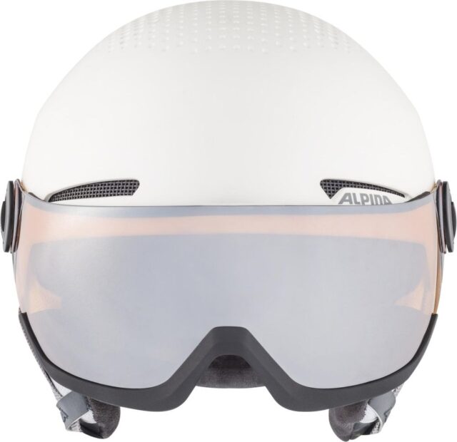 WINTER HELMET ALPINA ARBER VISOR Q-LITE WHITE MATT 54-58 - imagine 3