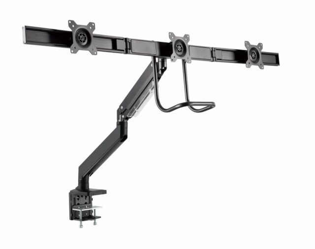 Gembird MA-DA3-03 monitor mount / stand 68.6 cm (27 ) Desk Black - imagine 3