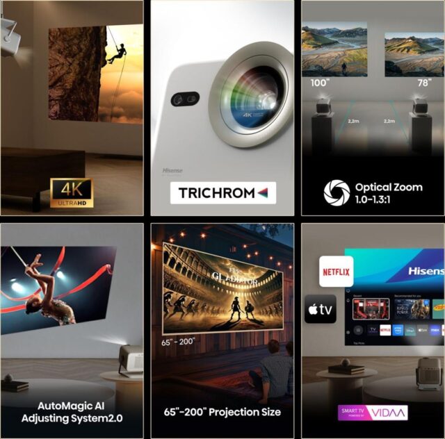 Hisense M2 Pro UHD 4K (3840x2160) 3D Grey - imagine 4