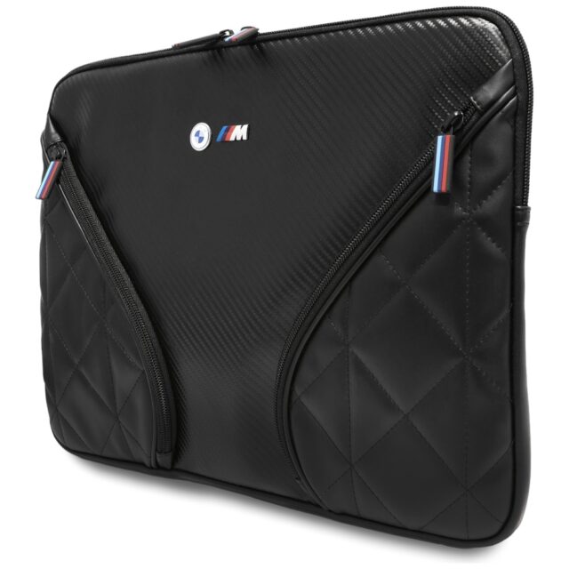 Bag BMW Carbon Pockets & Metal Logo Sleeve 16" black - imagine 2