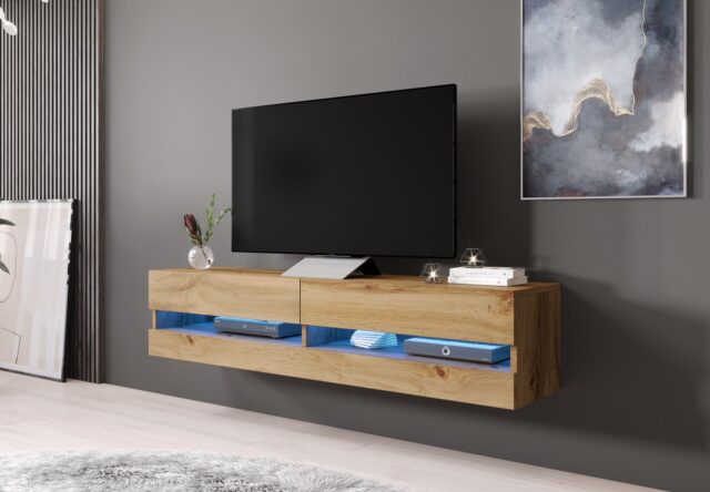 Cama TV stand VIGO NEW 30/180/40 wotan oak - imagine 3