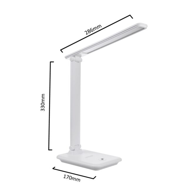 Maclean MCE614W Dimmable LED Desk Lamp Adjustable Folding 9W IP20 3000K 4500K 6500K - imagine 9