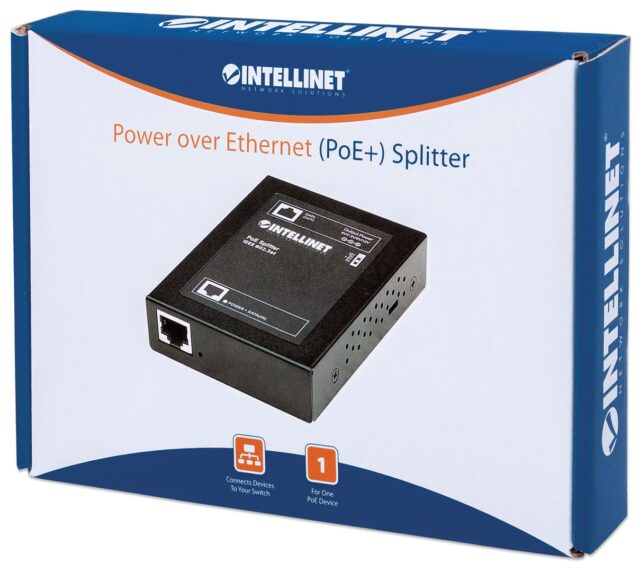 Intellinet Power over Ethernet (PoE+) Splitter  IEEE802.3at  5  7.5  9 or 12 V DC output voltage - imagine 9