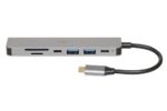 iBox IUH3SL4K interface hub USB Type-C 5000 Mbit/s Silver - imagine 5