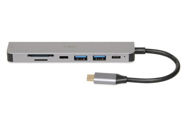 iBox IUH3SL4K interface hub USB Type-C 5000 Mbit/s Silver - imagine 5