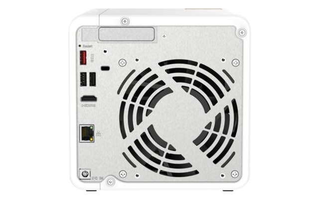 QNAP TS-462-4G NAS/storage server Tower Intel® Celeron® N4505 4 GB DDR4 0 TB QNAP QTS White - imagine 11