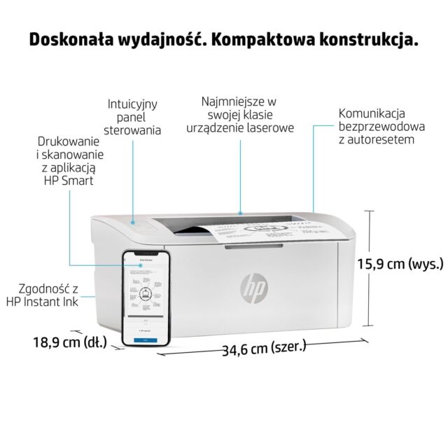 HP LaserJet M110w Printer  Black and white  Printer for Small office  Print  Compact Size - imagine 10