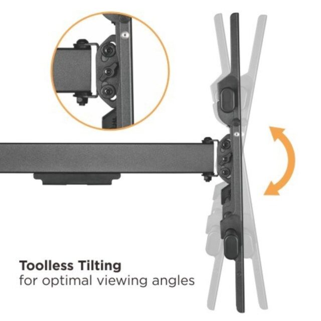 Techly ICA-PLB 490 TV mount 2.03 m (80 ) Black - imagine 13
