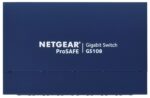 NETGEAR GS108GE network switch Unmanaged Gigabit Ethernet (10/100/1000) Blue - imagine 4
