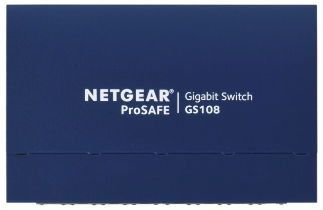 NETGEAR GS108GE network switch Unmanaged Gigabit Ethernet (10/100/1000) Blue - imagine 4