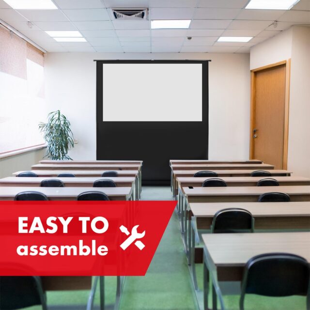 Maclean MC-212 Portable Projection Screen  Compact  Floor  80   16:10 - imagine 4