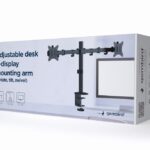 Gembird MA-D2-01 monitor mount / stand 81.3 cm (32 ) Desk Black