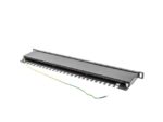 LANBERG PATCH PANEL 24 PORT 0.5U CAT.5E FTP BLACK - imagine 5