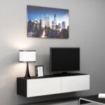 Cama TV stand VIGO 140 30/140/40 black/white gloss
