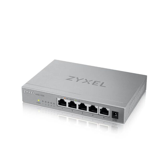 Zyxel MG-105 Unmanaged 2.5G Ethernet (100/1000/2500) Steel - imagine 4