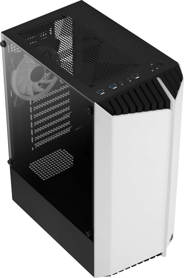 Aerocool Bionic Midi Tower White - imagine 6