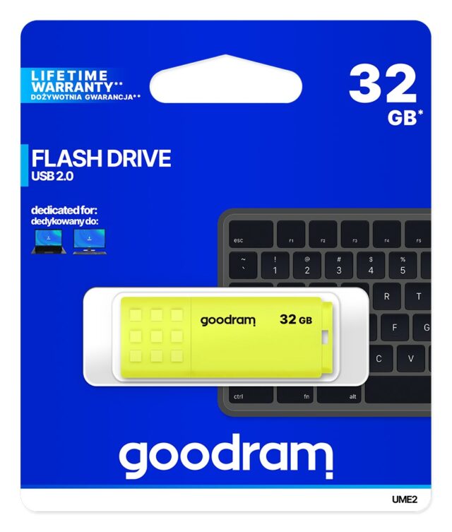 Goodram UME2 USB flash drive 32 GB USB Type-A 2.0 Yellow - imagine 4