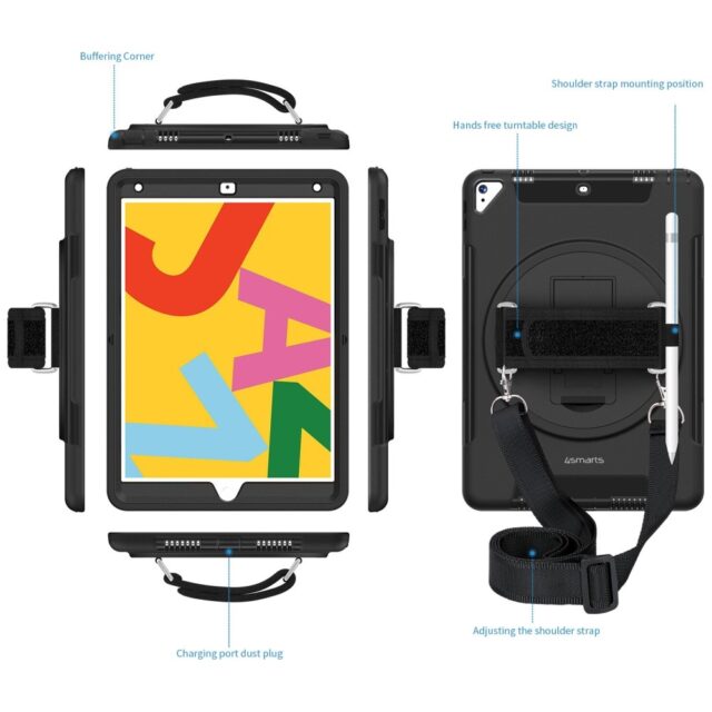 Pancerne etui z uchwytem 4smarts Rugged  Case Grip for Apple iPad - imagine 2