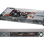 Supermicro CSE-505-203B server barebone Rack (1U)