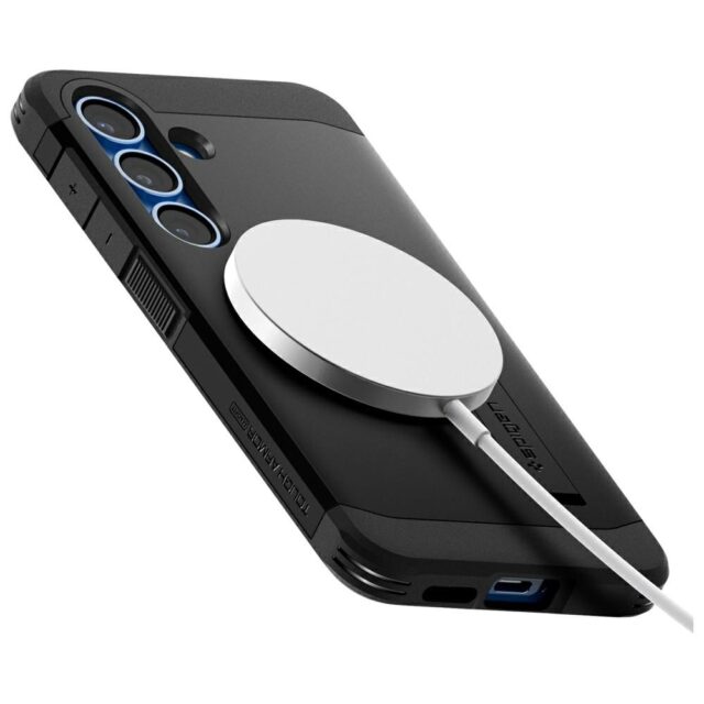 Spigen Tough Armor MagSafe Case for Samsung Galaxy S25+ Black - imagine 8