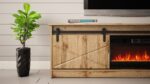 RTV GRANERO + fireplace cabinet 200x56.7x35 oak wotan - imagine 5
