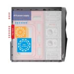 Akyga ' ak995bk PC ATX Nero Midi Tower Black - imagine 3