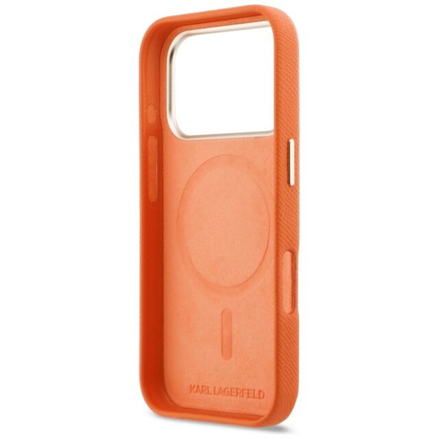 Case Karl Lagerfeld Karl Head Logo       MagSafe for iPhone 17 Pro Max orange - imagine 7
